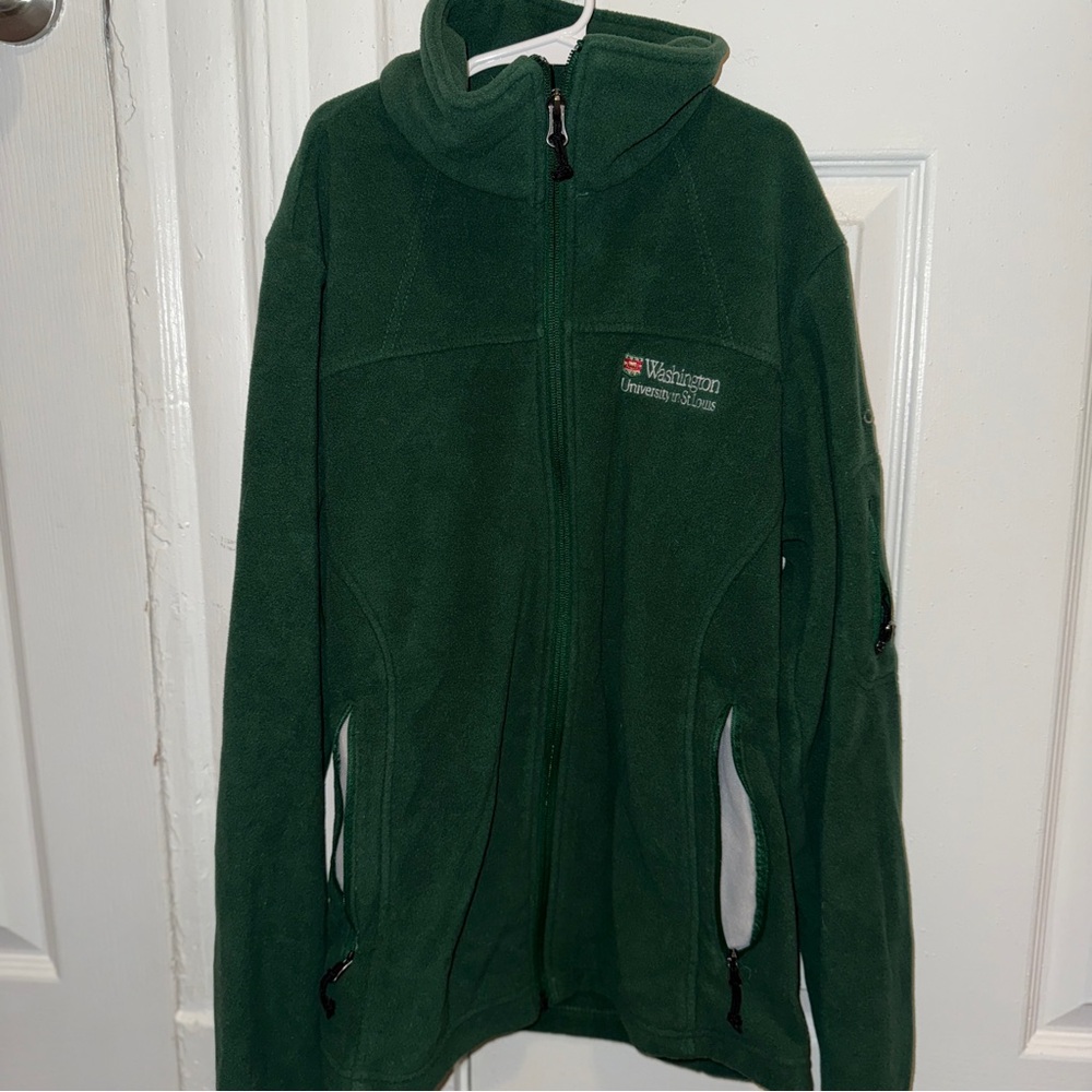 WashU (Washington University in St. Louis) Green Columbia Zip-Up Jacket – Size M
